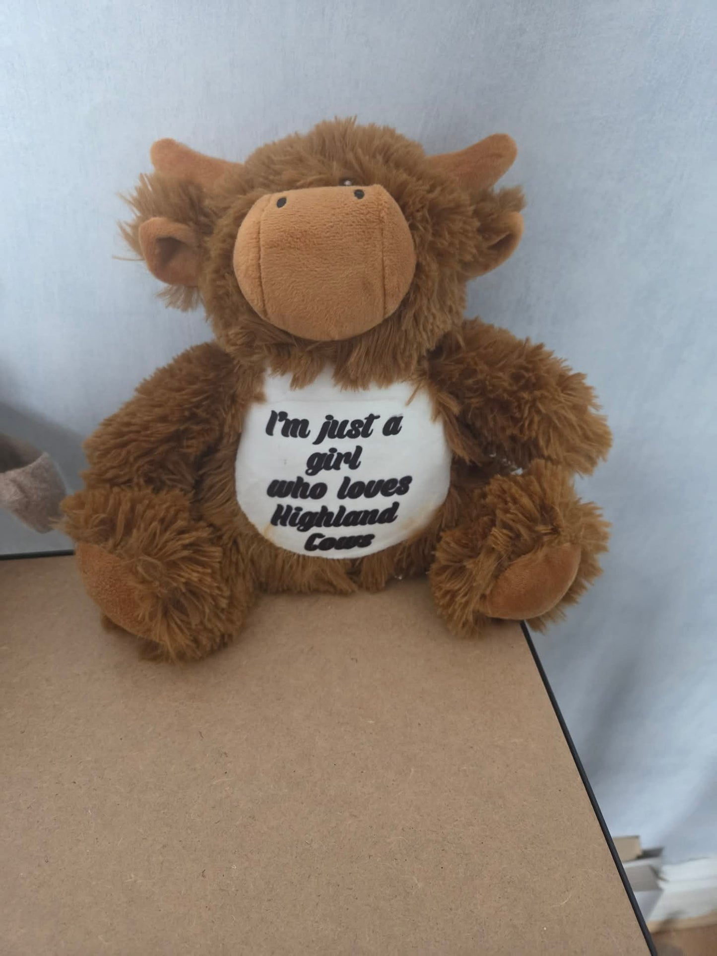 Personalised Highland Cow Teddy