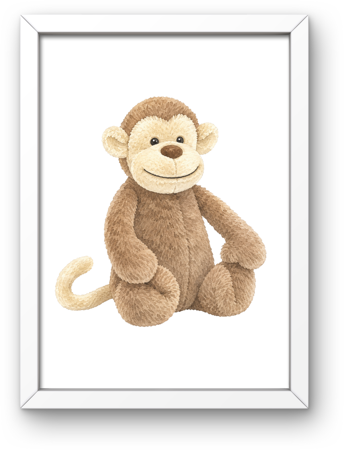 Cute Monkey A4 Print