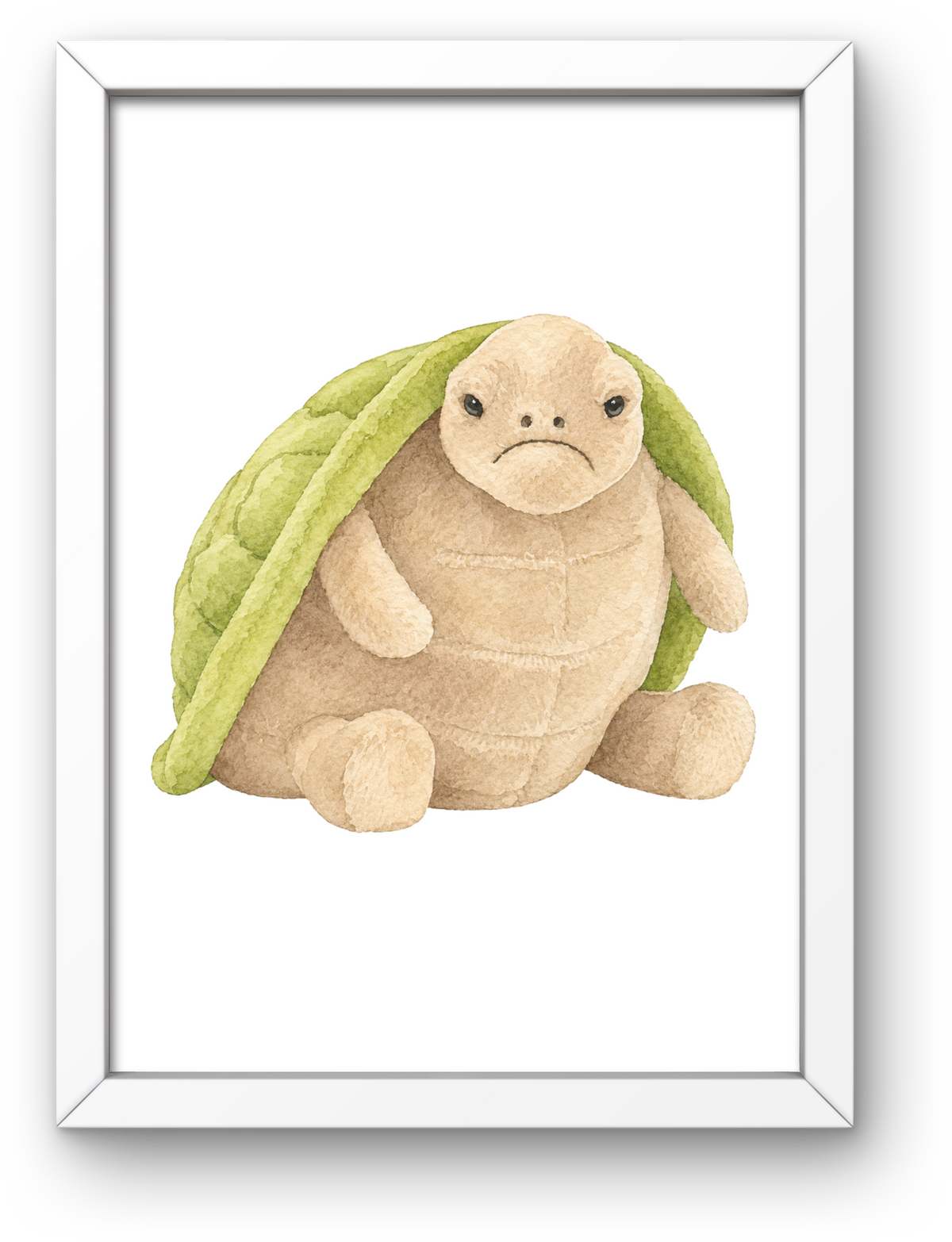 Grumpy Tortoise A4 Print