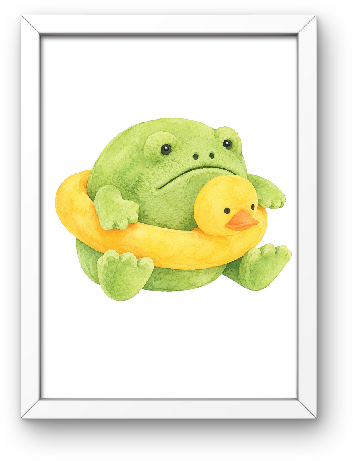 Grumpy Toad A4 Print