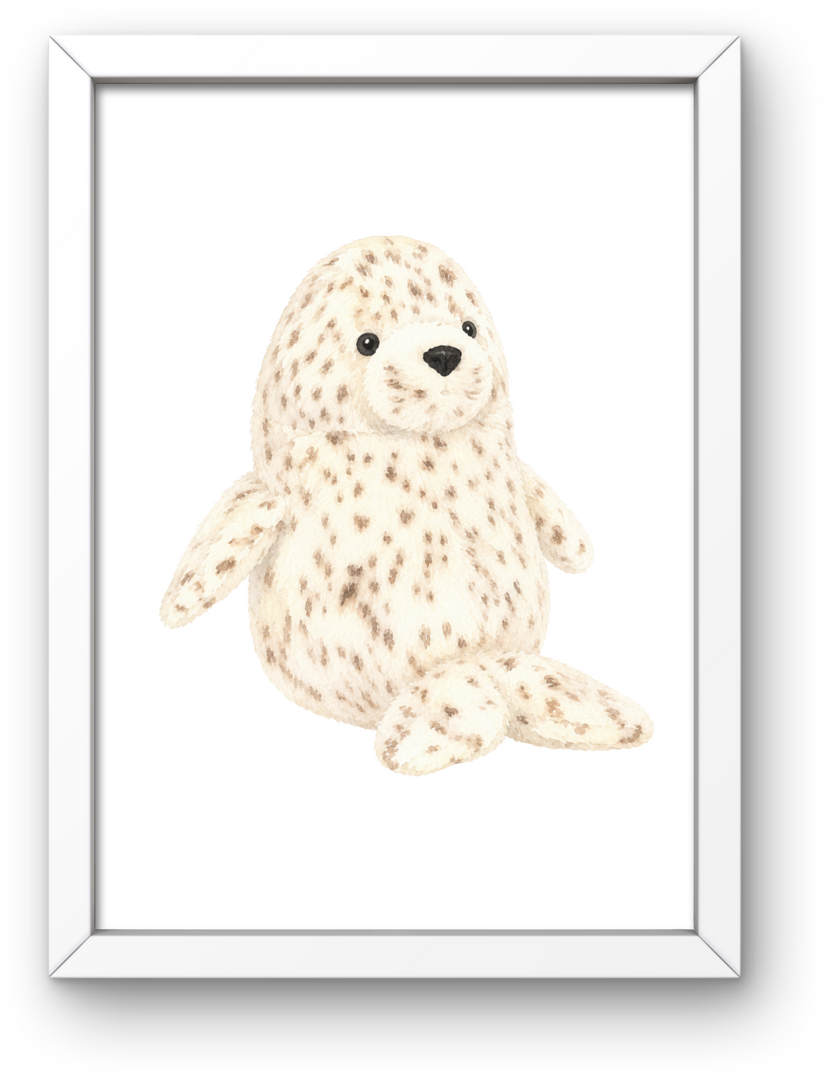 Snowy Seal A4 Print