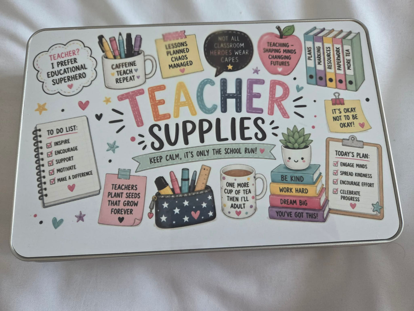 Teach Supplies Metal Tin