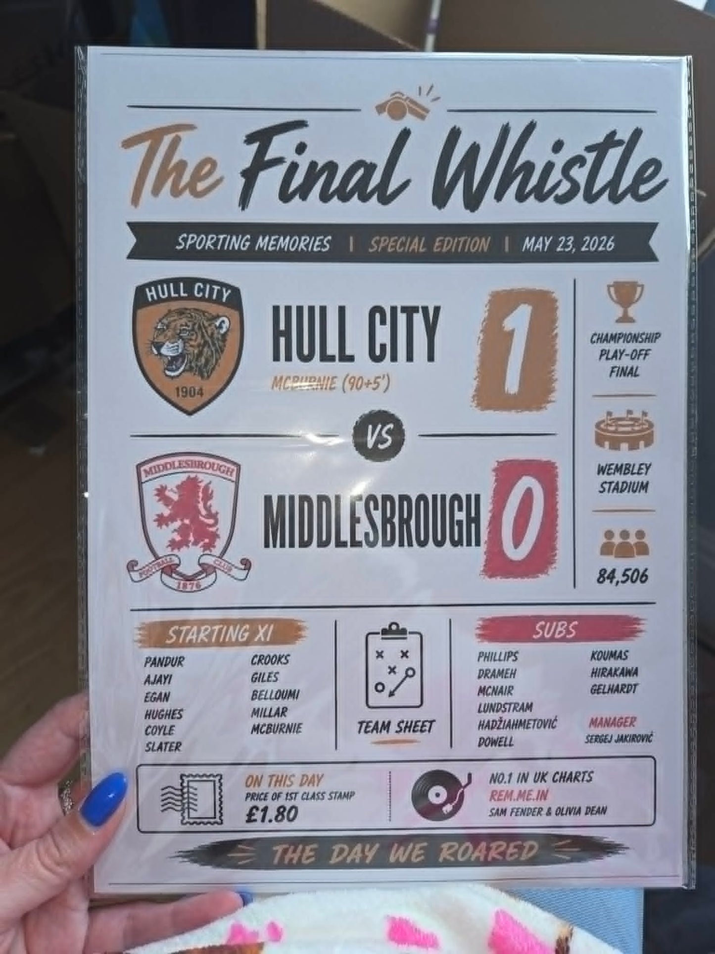 The Final Whistle A4 Print