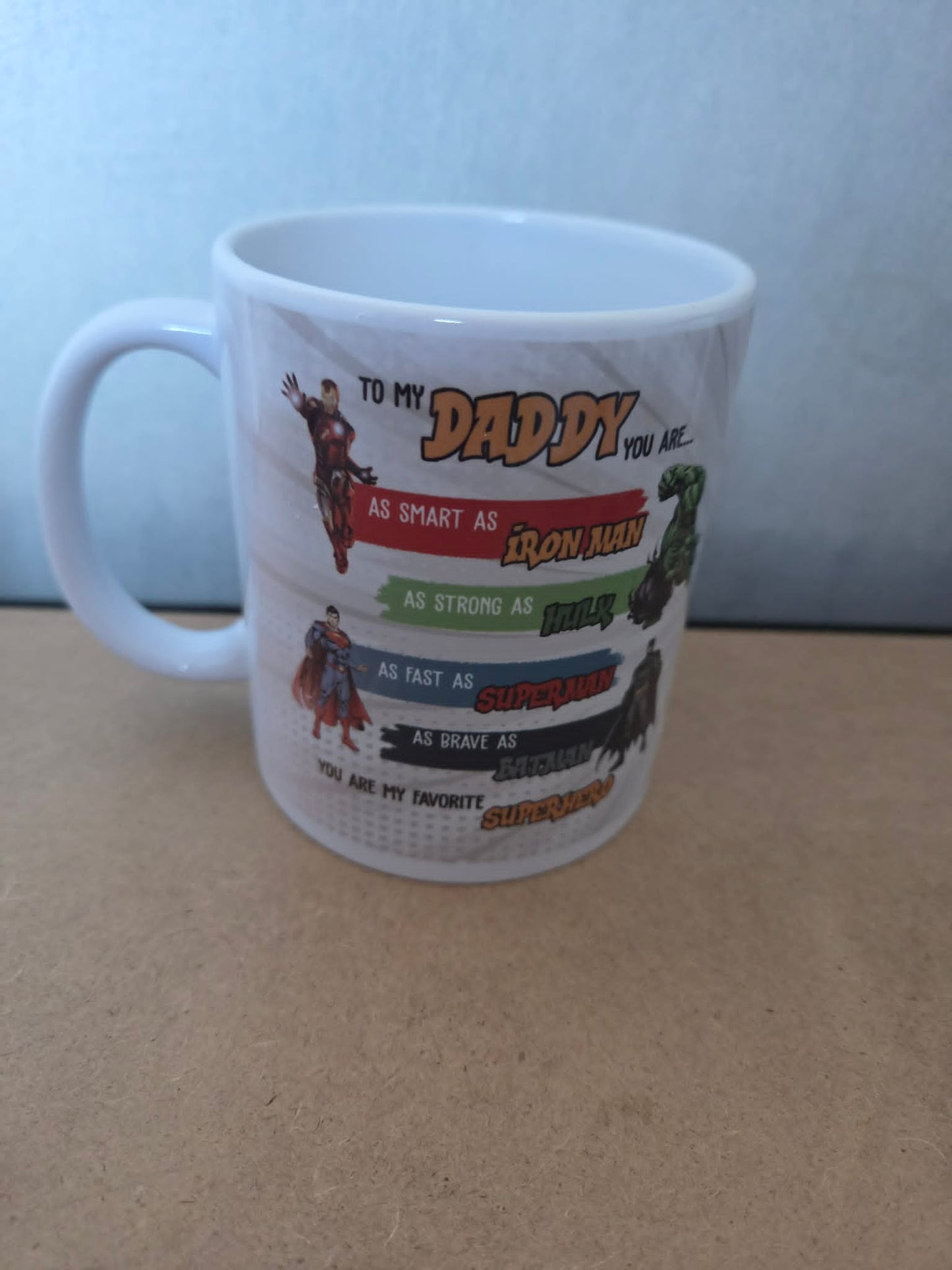 Daddy Superhero Mug 11oz