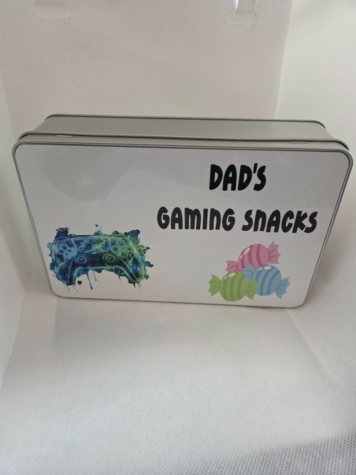 Dad’s Gaming Snacks Storage Tin 🎮🍬