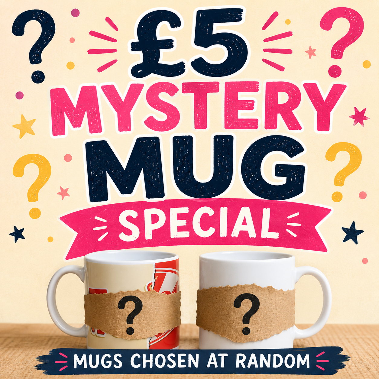 FIVER FRIDAY- £5 MYSTERY MUGS