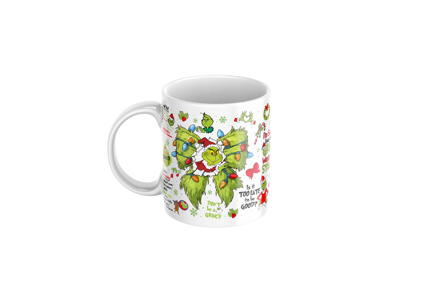 Grinch-Inspired Christmas Mug