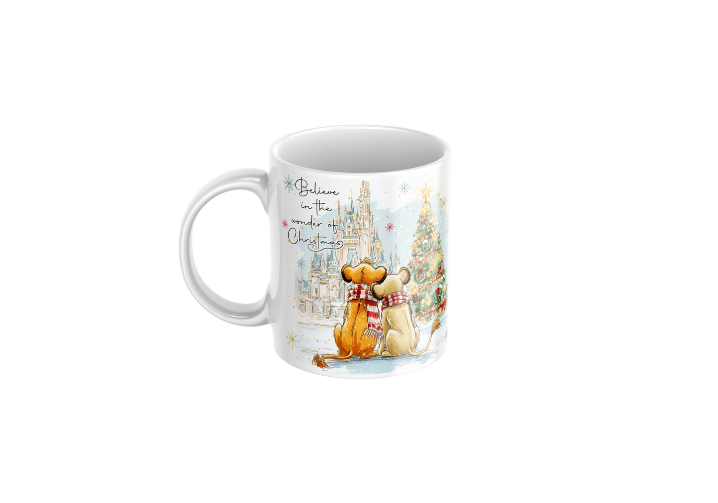 Lion King Inspired Christmas Ceramic Mug