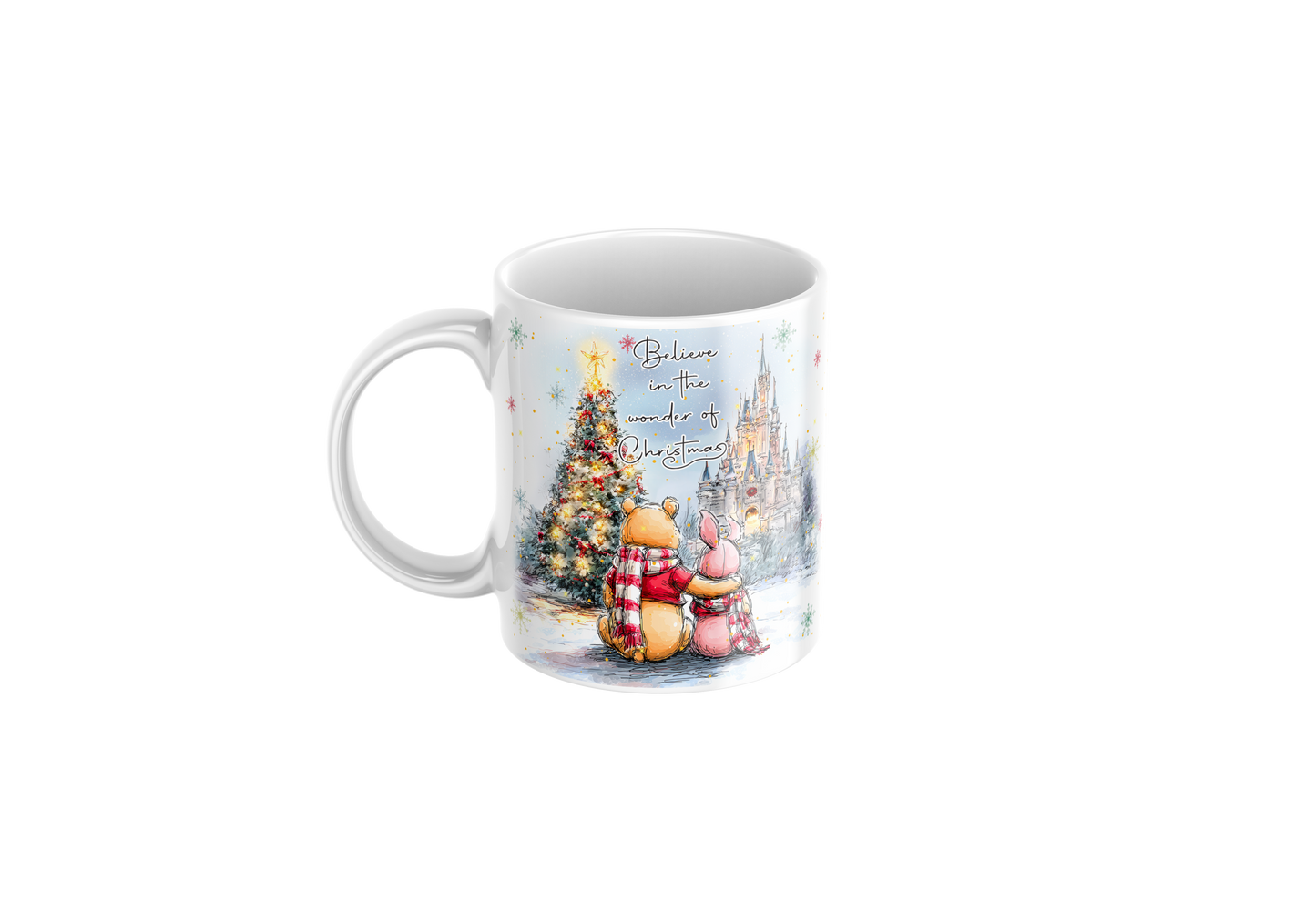 Winnie the Pooh & Piglet Christmas Ceramic Mug