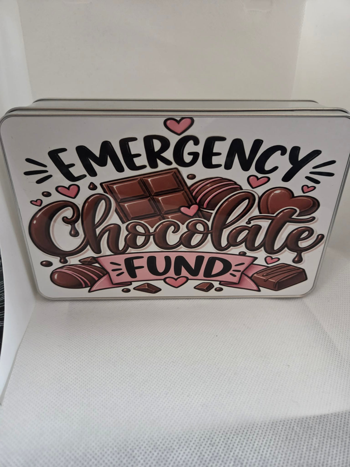 Emergency Chocolate Fund Storage Tin 🍫