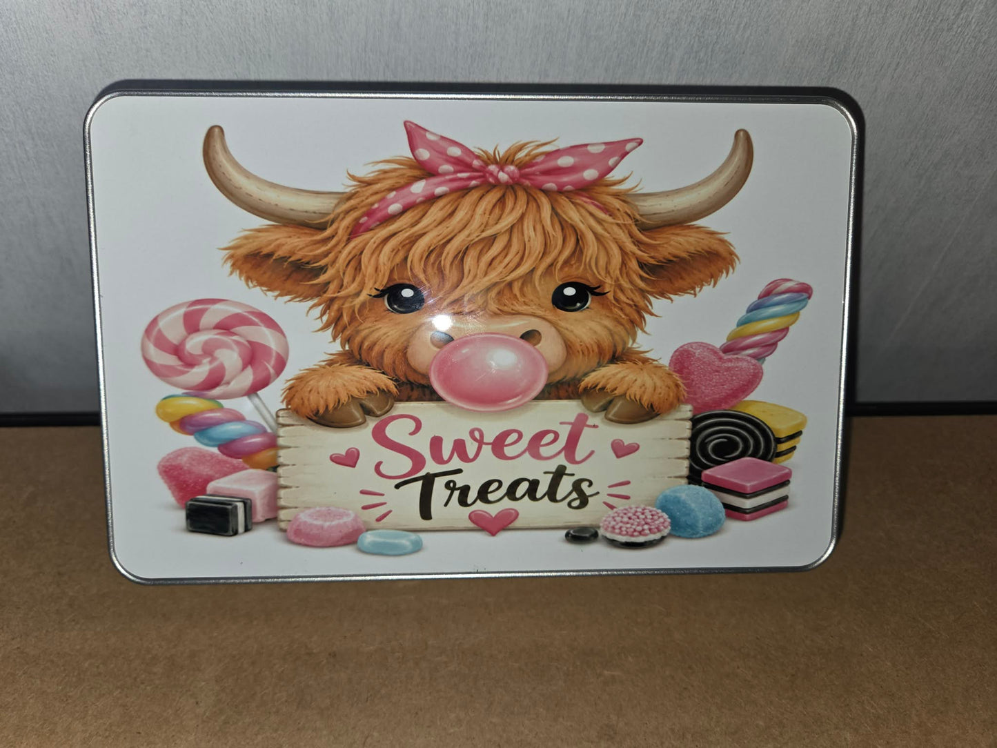Highland Cow Sweet Tin