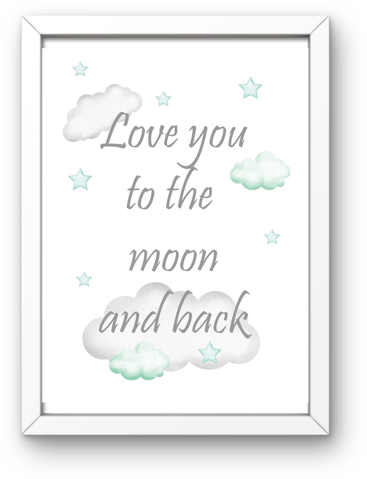Love You To The Moon & Back A4 Print