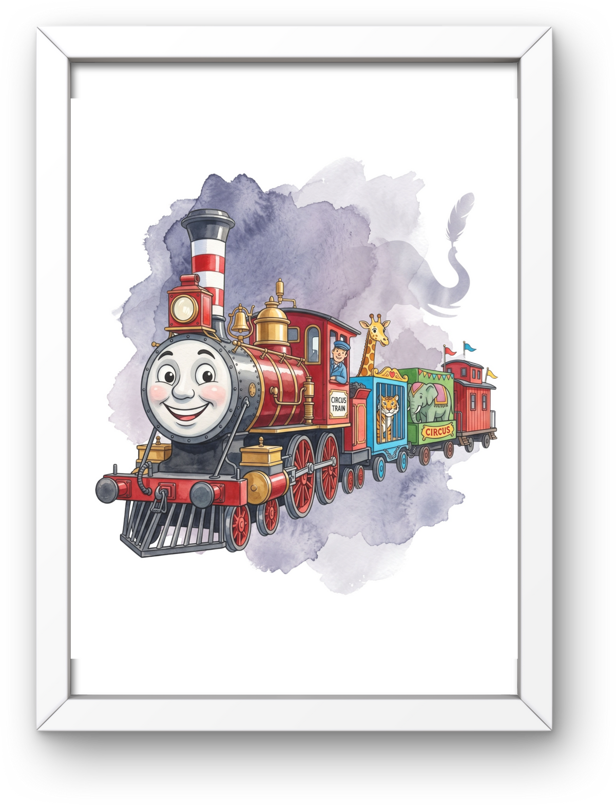 Casey Junior Dumbo Train A4 Print