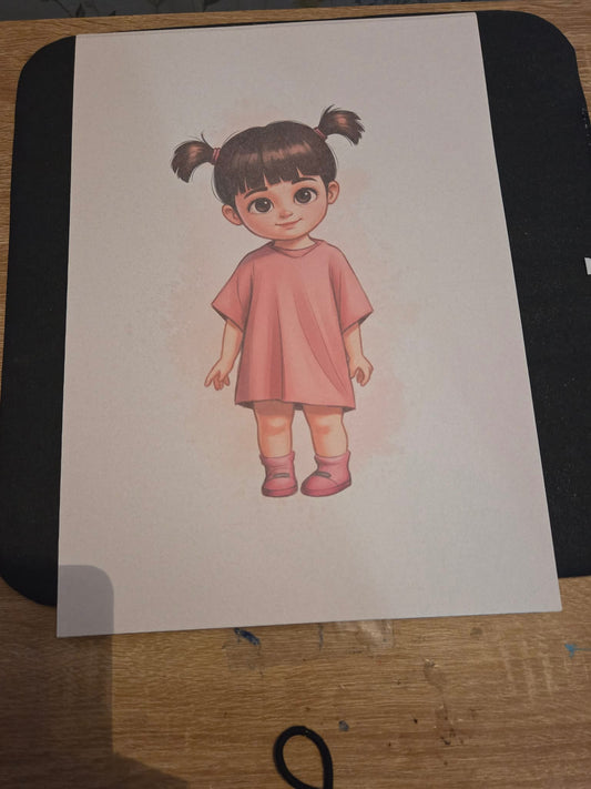 Boo Inspired A4 Print