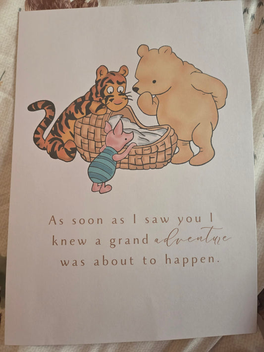 Storybook Woodland Friends Nursery Print