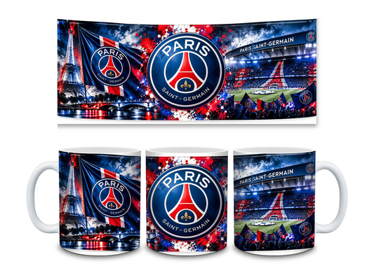 ⚽ Paris Saint-Germain Football Mug – PSG 💙❤️