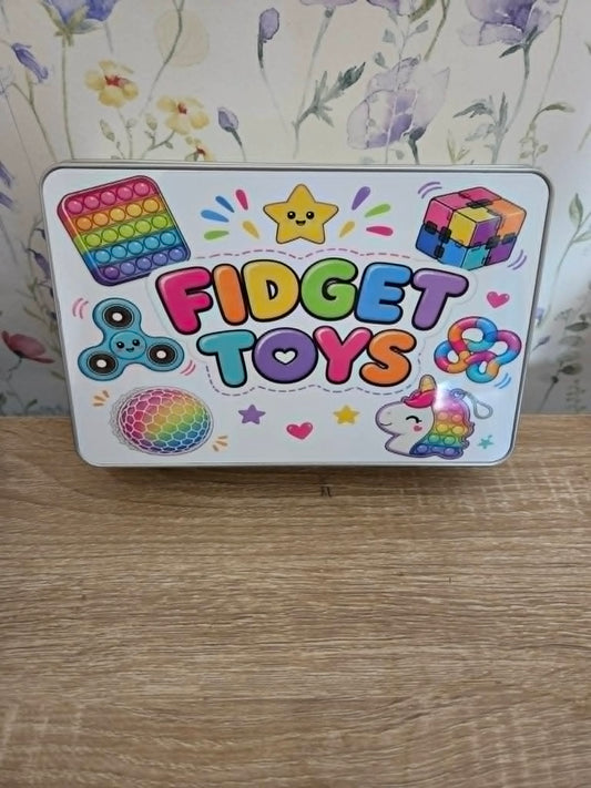 Fidget Toy Storage Tin | Personalised Sensory Toy Box