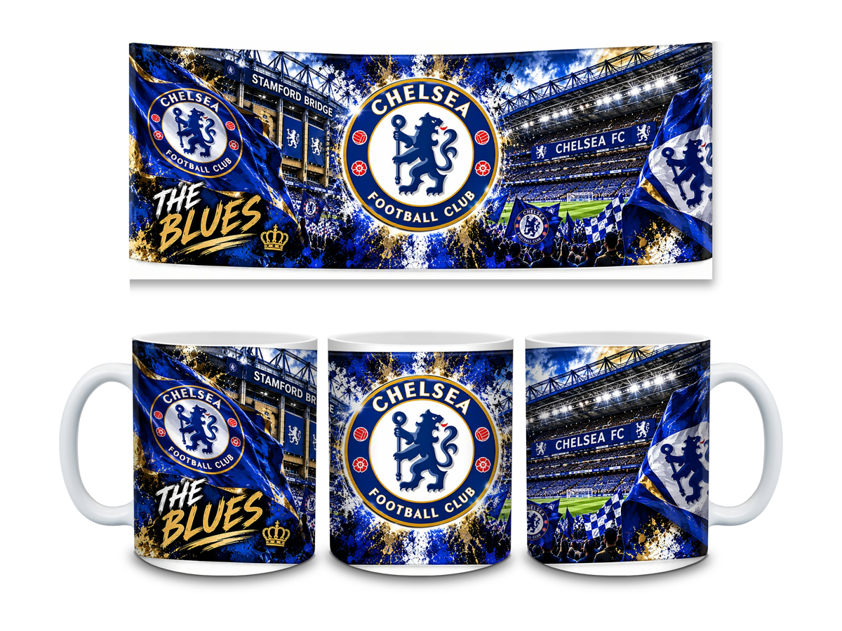 ⚽ Chelsea FC Football Mug – The Blues 💙