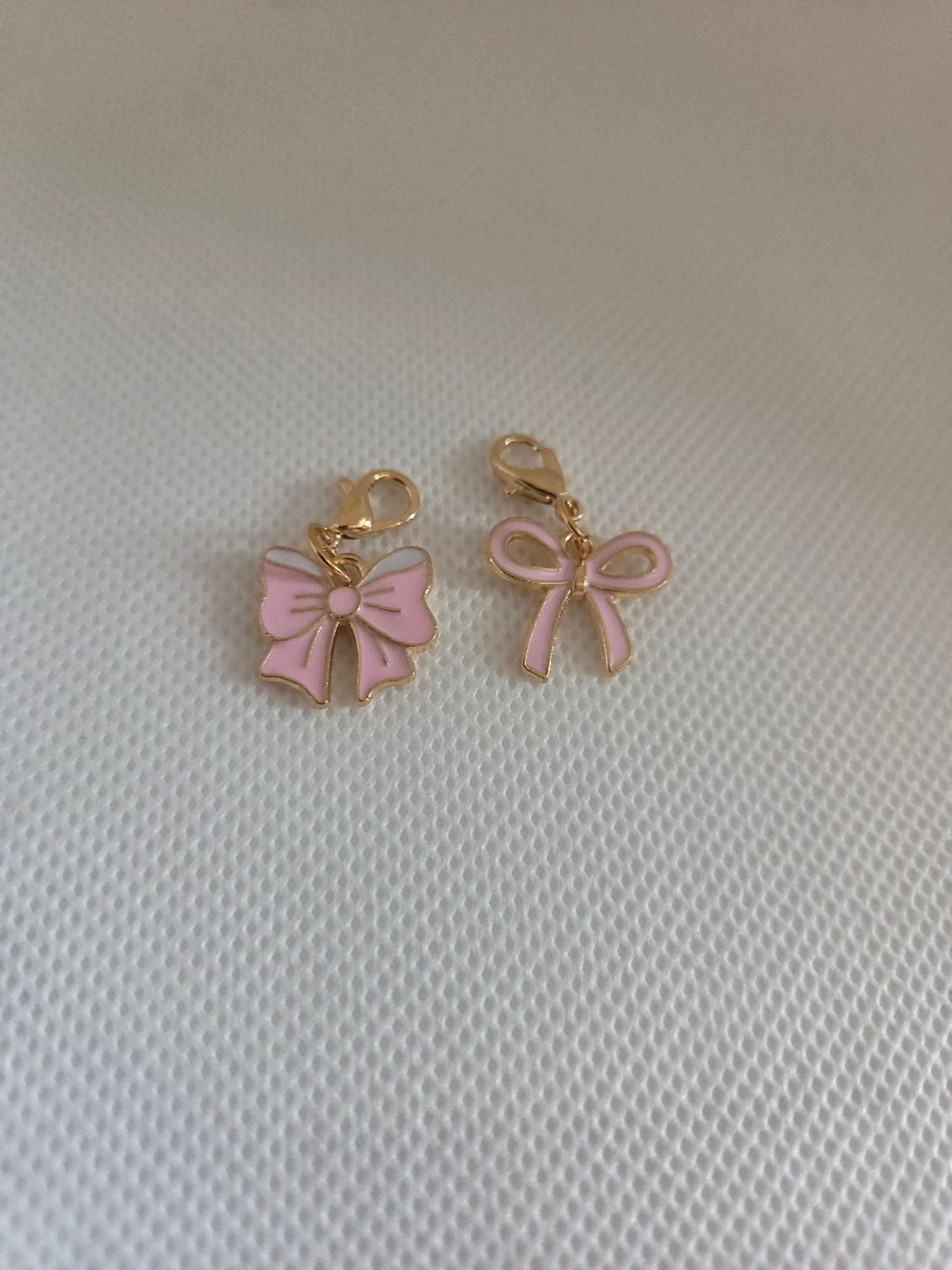 Pink Bow Clip-On Charm