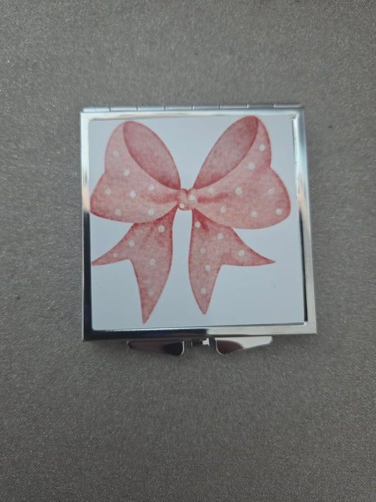 Pink Bow Compact Mirror |