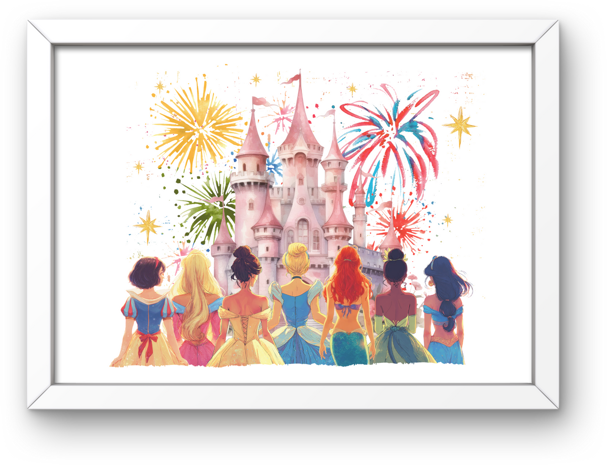Princess & Castle A4 Print