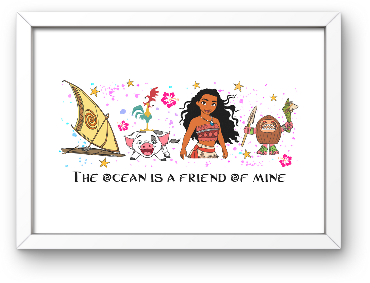 Moana A4 Print