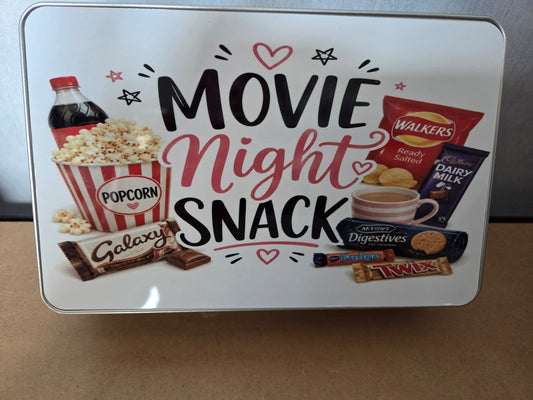 Movie Night Snack Tin | Movie Night Gift Box