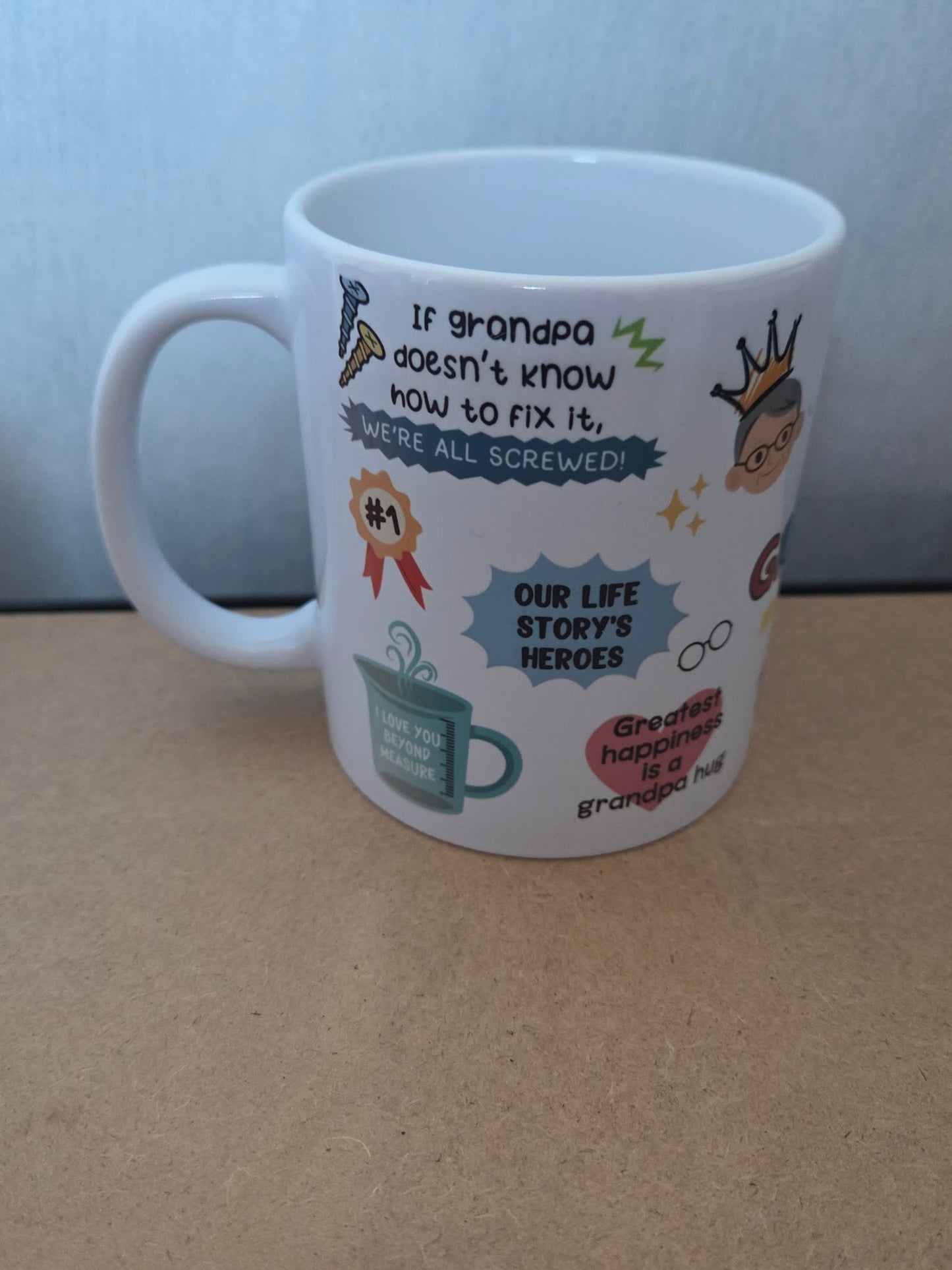 Best Grandpa Mug 11oz | Funny & Heartwarming Grandad Ceramic Mug