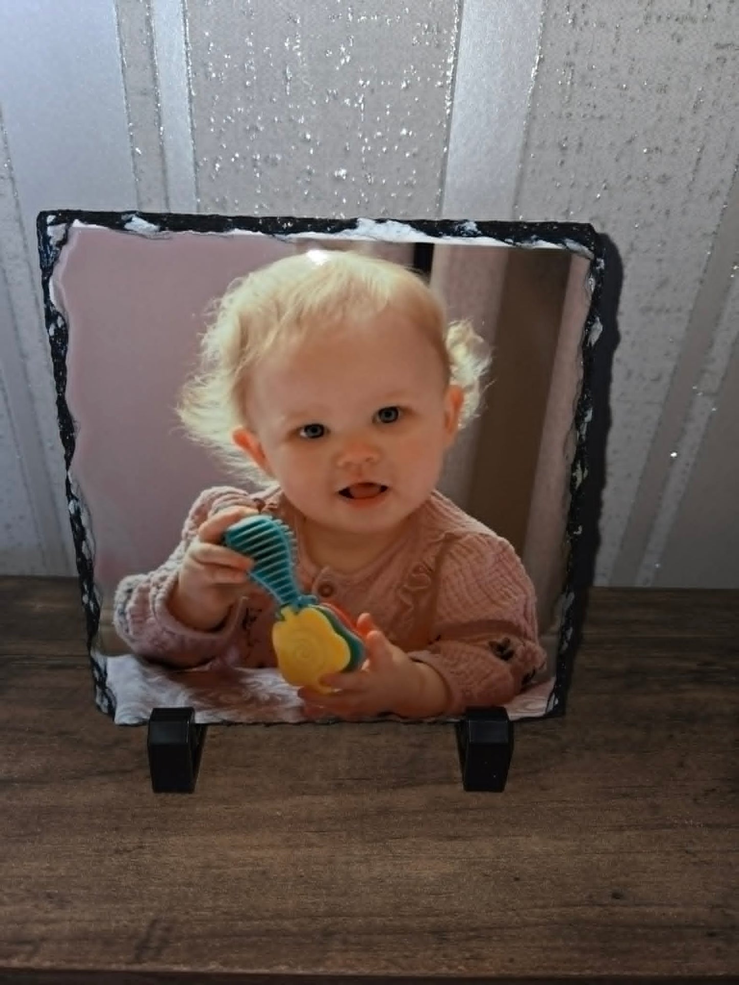 Personalised Photo Slate | Custom Glossy Picture Gift UK