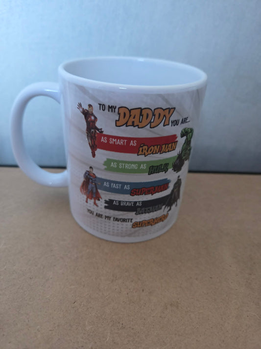 Daddy Superhero Mug 11oz
