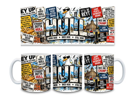 🧡 Hull Mug – Born Here, Bred Here, Still Here!