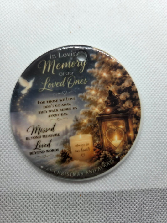 In Loving Memory Christmas Ceramic Ornament