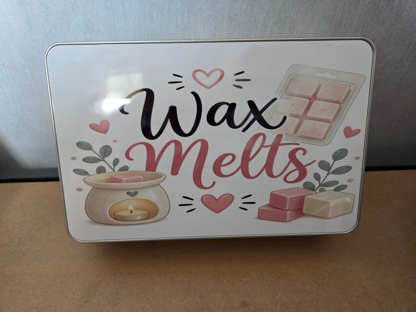 Wax Melt Storage Tin | Metal Storage Box for Wax Melts
