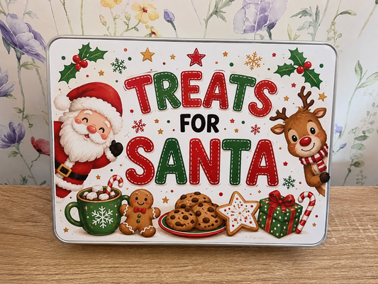 Treats for Santa Christmas Eve Tin