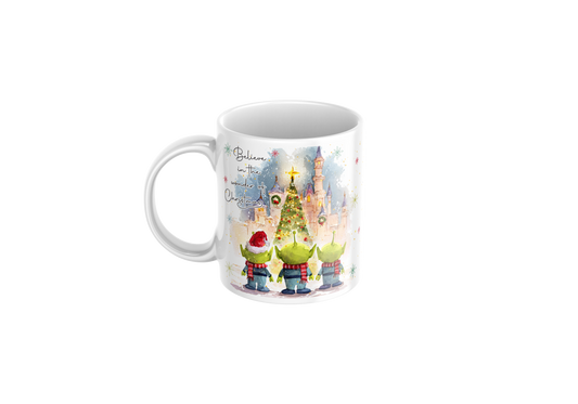 Toy Story Alien Inspired Christmas Mug
