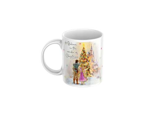 Rapunzel Inspired Christmas Mug