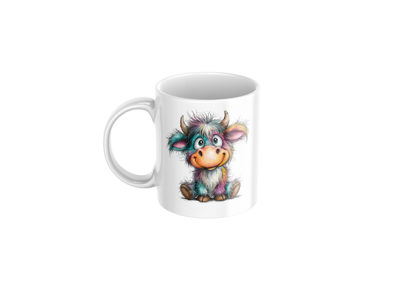 Colourful Cow Mug