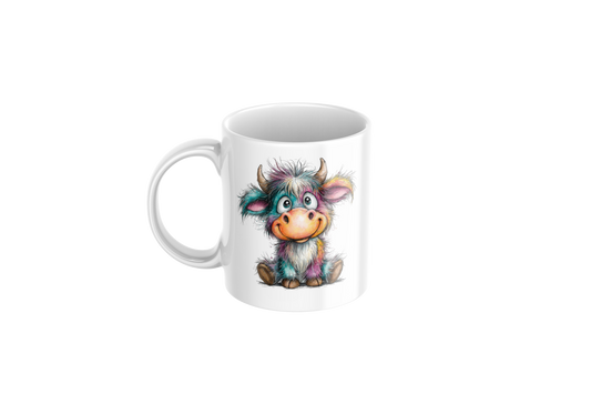 Colourful Cow Mug