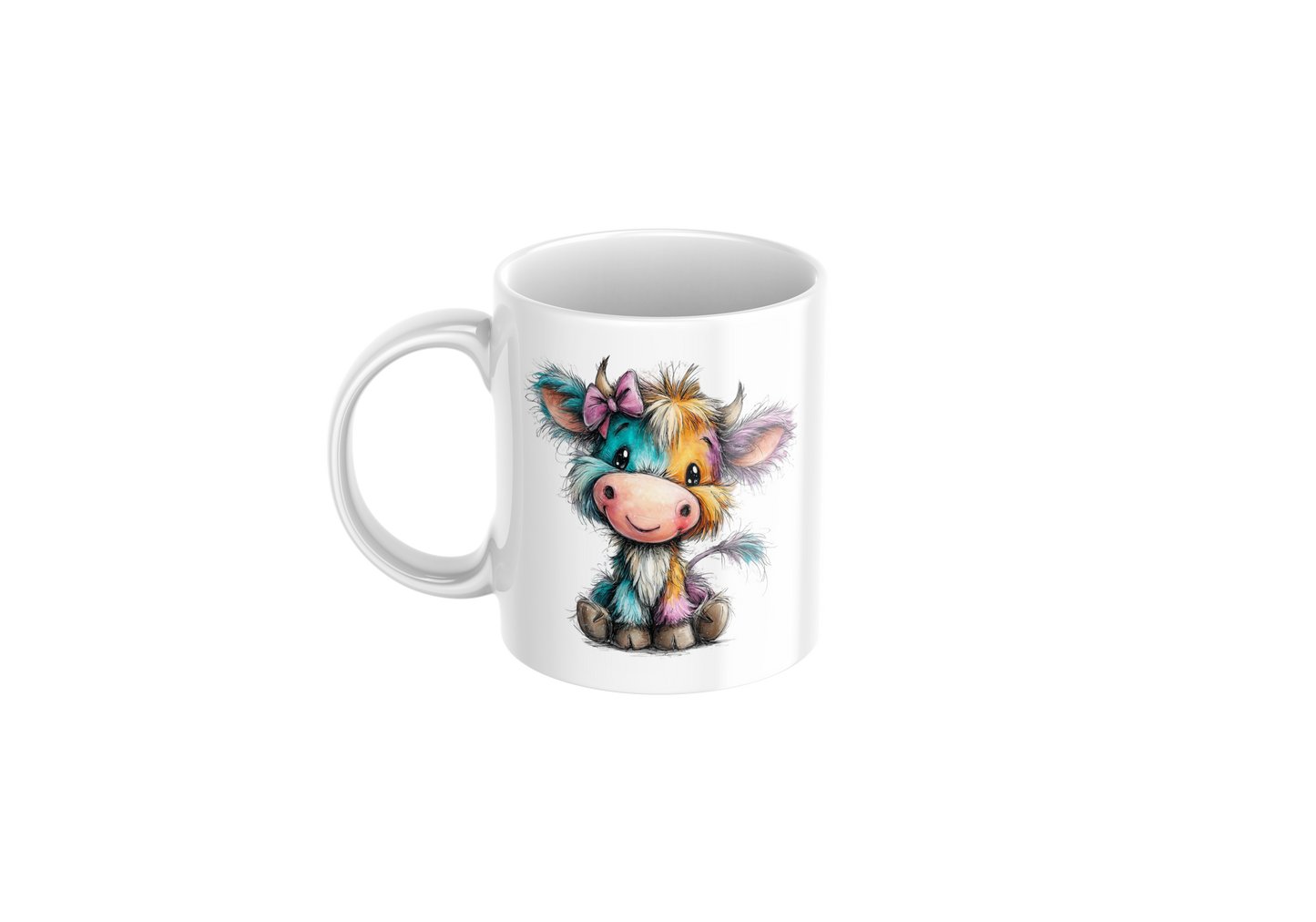 Colourful Cow Mug