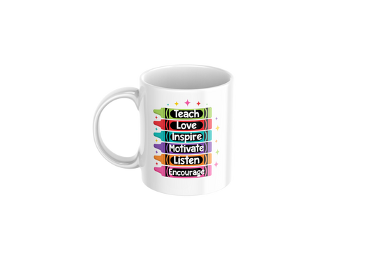 Teacher Crayon Mug