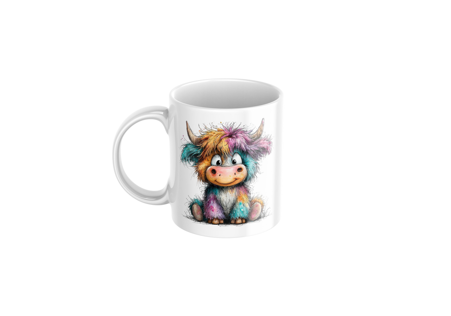 Colourful Cow Mug