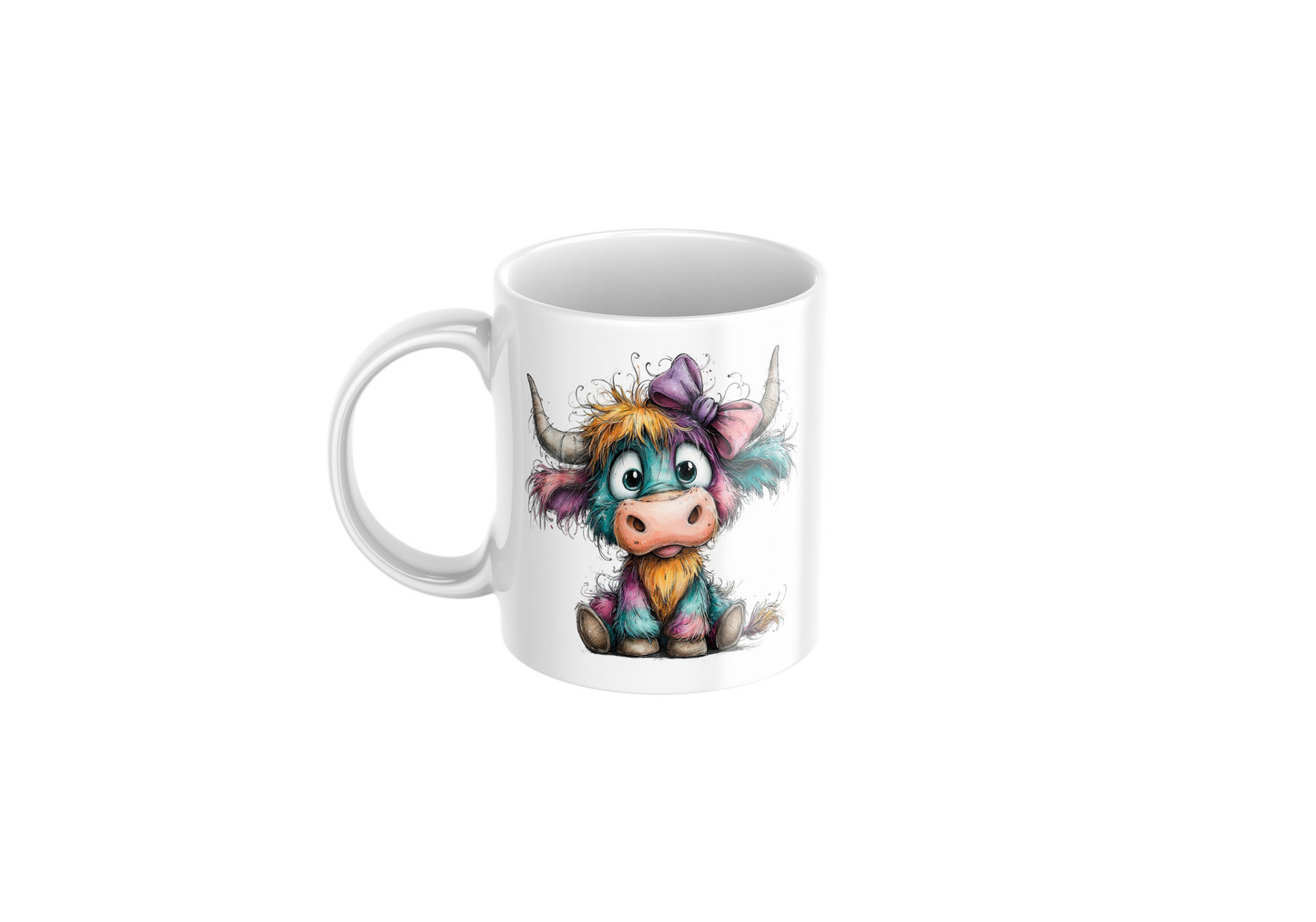 Colourful Cow Mug
