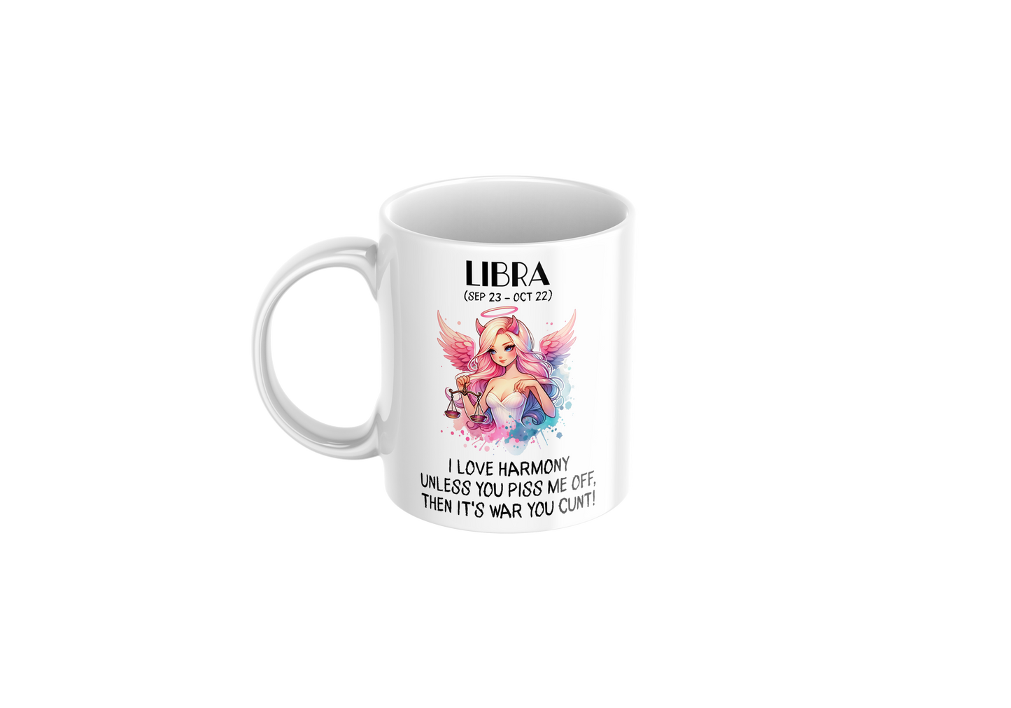 Libra Humor Mug – 11oz Zodiac Coffee Cup