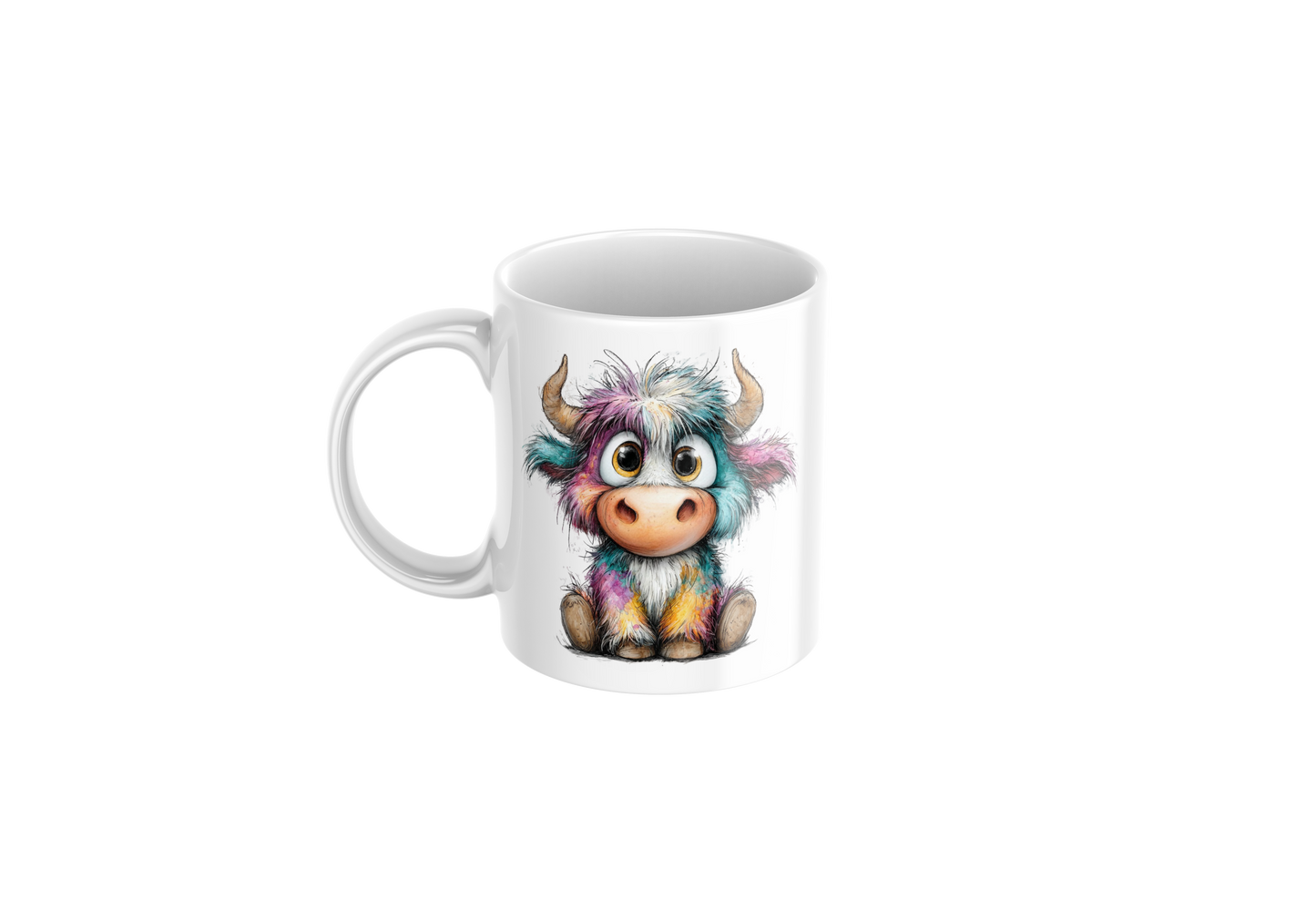 Colourful Cow Mug