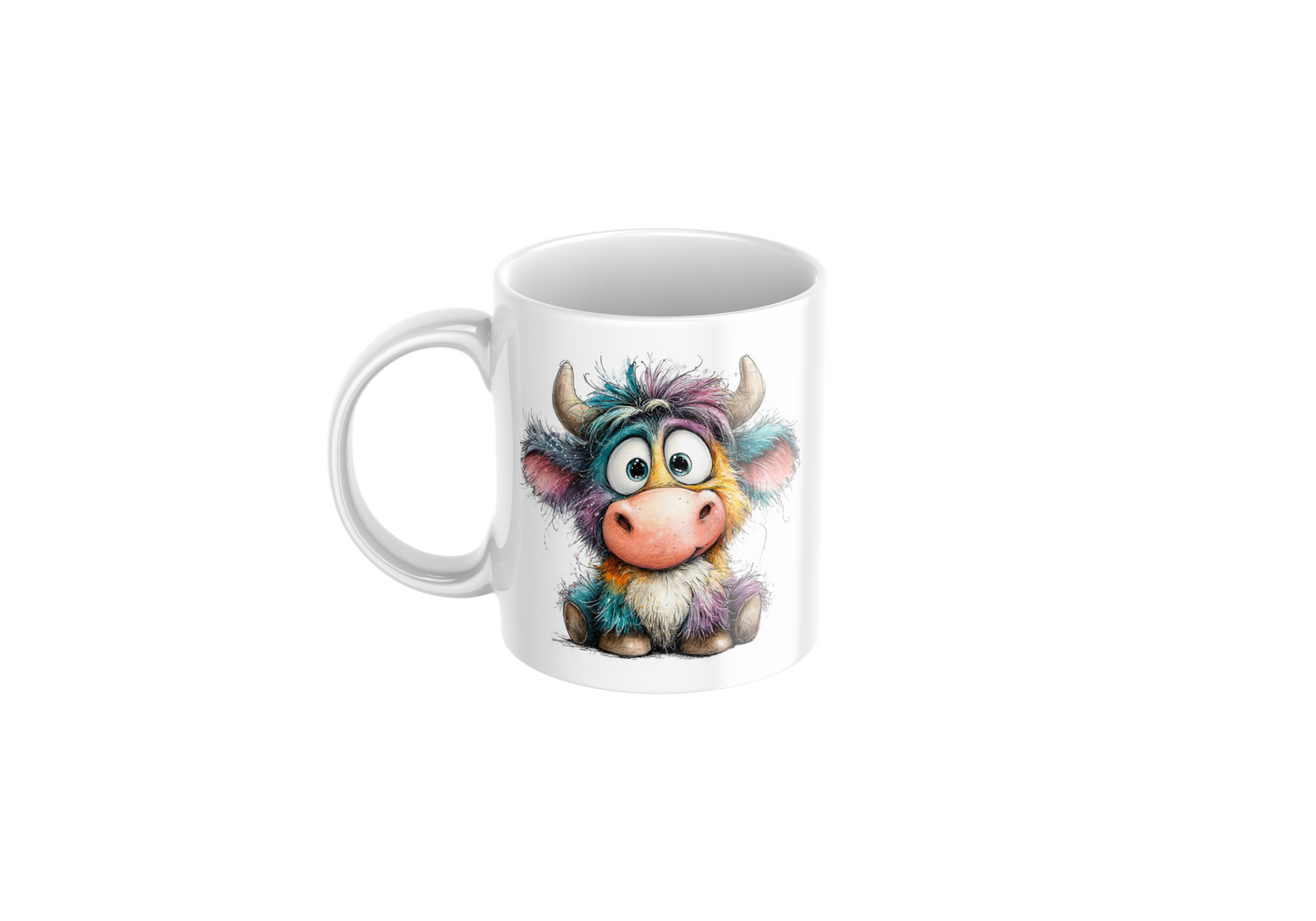 Colourful Cow Mug