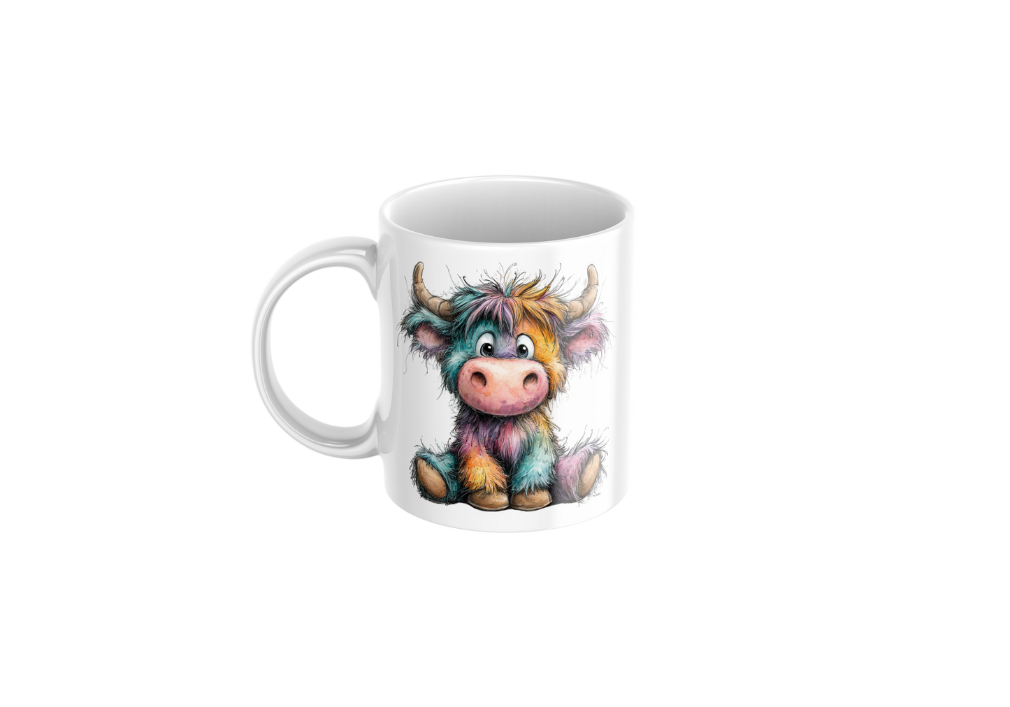 Colourful Cow Mug