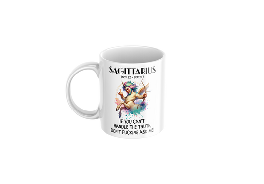 Sagittarius Humor Mug – 11oz Zodiac Coffee Cup