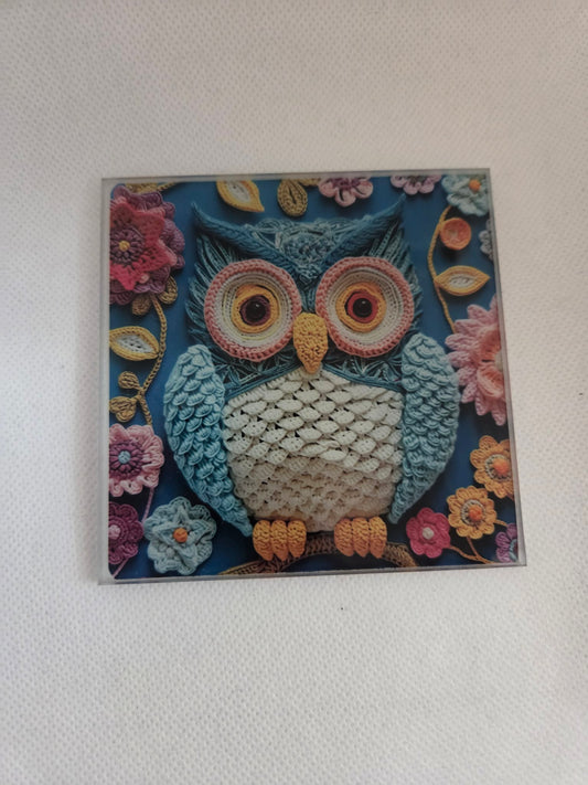 Owl Photo Coaster 🦉🌸