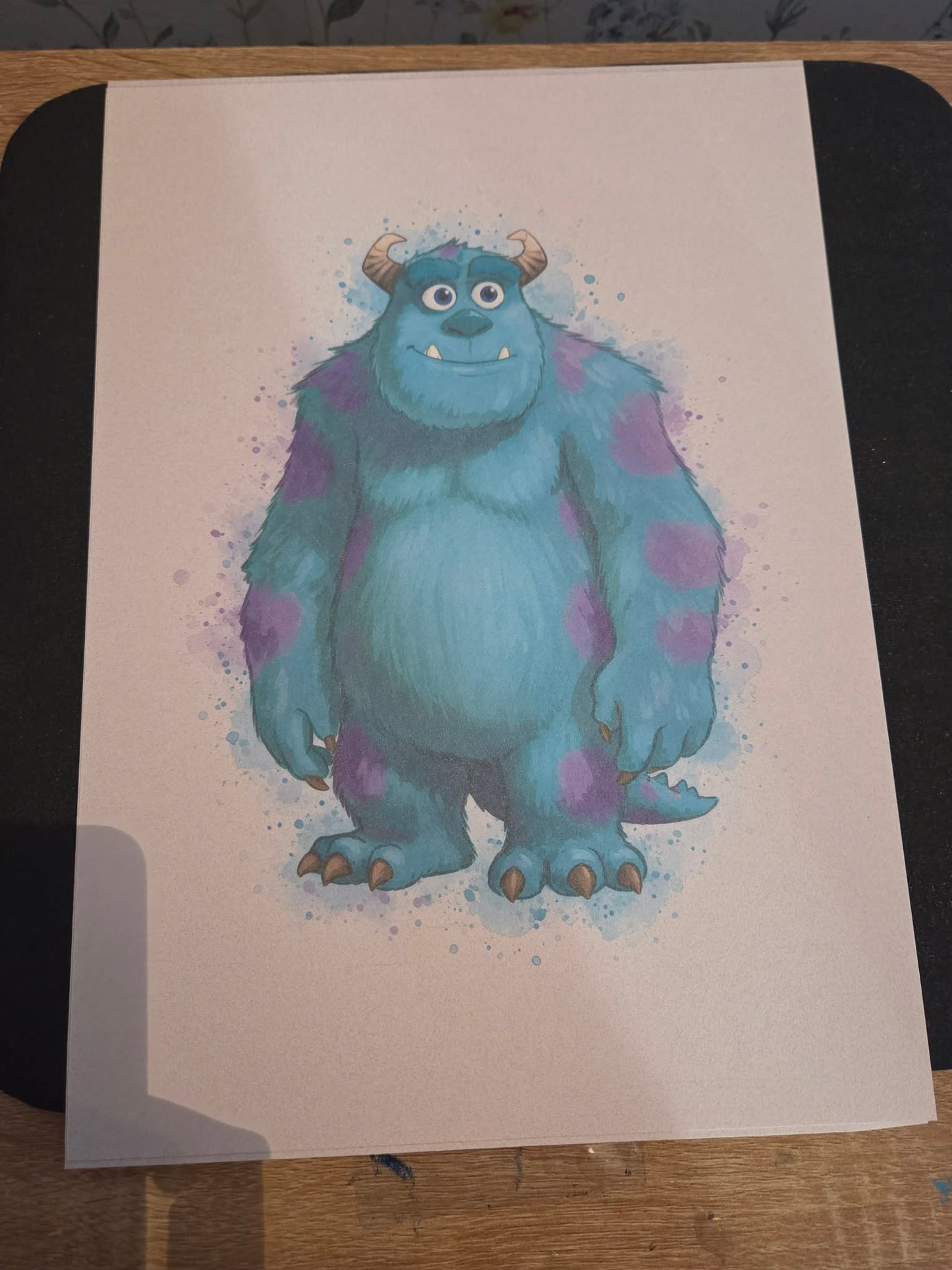 Blue Monster Inspired A4 Print