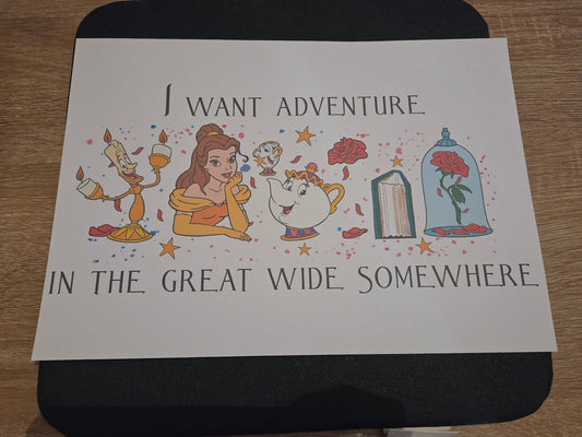 Adventure Awaits Inspired A4 Print